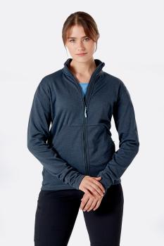 Жіноча флісова кофта Rab Geon Jacket Wmns, Black/Steel Marl, 8 (QFE-96-BL-08) image