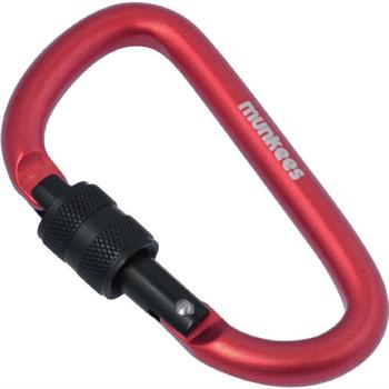 Карабін Munkees 3248 D with Screw Lock 8 mm x 80 mm Red (MNKS 3248-RD) image