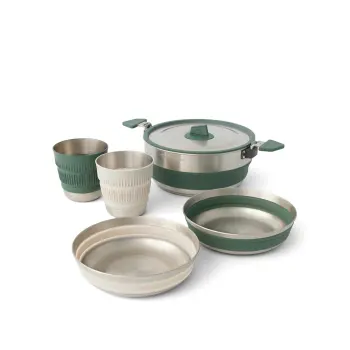 Набір посуду Sea to Summit Detour Stainless Steel One Pot Cook Set w/Sack з чохлом, на 2 персони (STS ACK026031-122111) image
