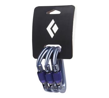 Набір карабінів Black Diamond LitetForge Screwgate 3 Pack, Grey, р. One Size (BD 210249.1003) image