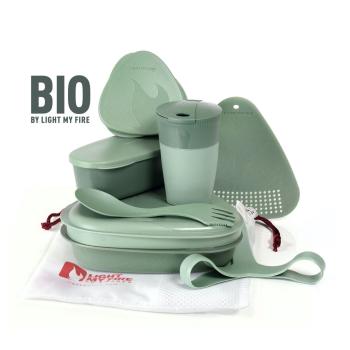 Набір посуду Light My Fire MealKit BIO 8 pcs, Sandy Green (LMF 2413610610) image