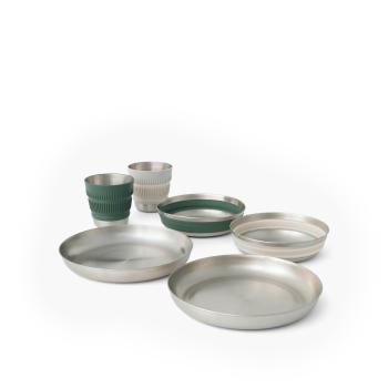 Набір посуду Sea to Summit Detour Stainless Steel Collapsible Dinnerware Set, на 2 персони (STS ACK039041-122101) image