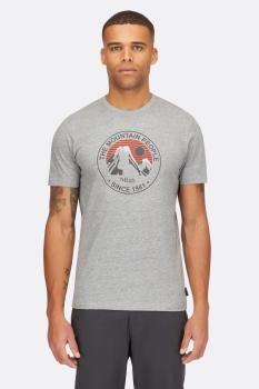 Футболка чоловіча Rab Stance Alpine Peak, Grey Marl, M (QCC-03-GYM-MED) image