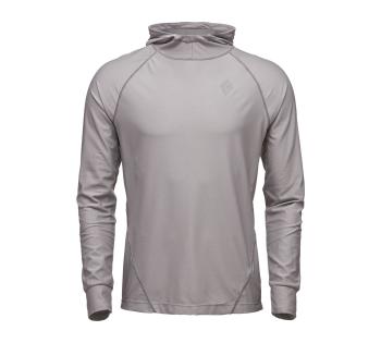 Чоловіча худі з рукавом реглан унісекс Black Diamond M Ls Alpenglow Hoody Nickel, S (BD 752020.1005-S) image