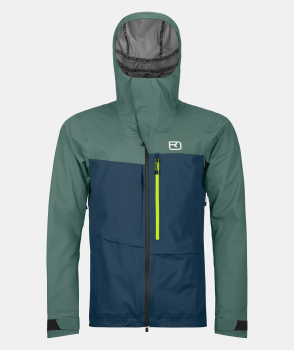 Мембранна утеплена чоловіча куртка Ortovox 3L RAVINE SHELL JACKET M, deep ocean, M (7086000002) image