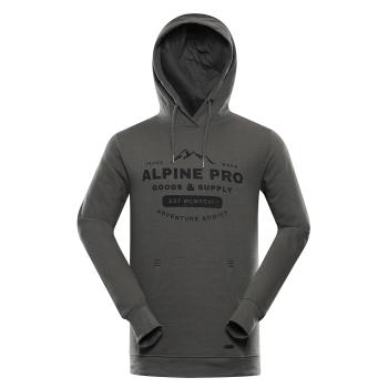 Мужская худи с карманом кенгуру Alpine Pro LEW, р.XL - Green (MSWU296 558) image