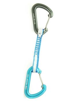 Відтяжка з карабінами First Ascent Helium Express DY 10 мм 11 см, Grey/Blue (FA 21D1 11 10) image