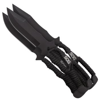 Набір ножів SOG Throwing Knives, Paracord Wrapped Sheath ( SOG F041TN-CP) image