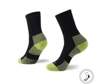 Туристичні шкарпетки Na Giean UHMWPE Medium Weight Crew, S (37-40), Black/Yellow (NGСM4001-S) image