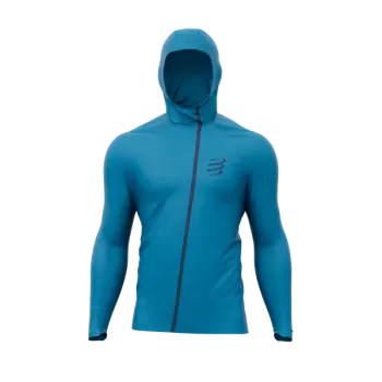 Мембранна чоловіча куртка Compressport Hurricane Waterproof 10/10 Jacket, Mosaic Blue, S (7630102553291) image