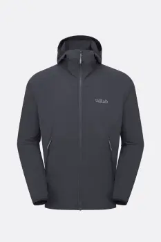 Чоловіча куртка Soft Shell Rab Borealis Hoody, Beluga, M (QWS-76-BEL-MED) image