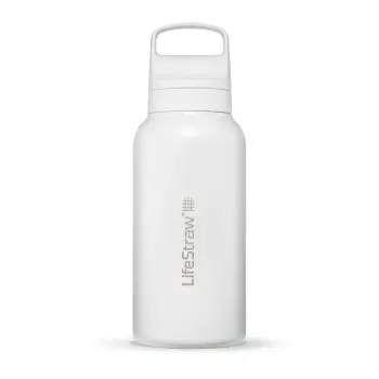 Бутылка-фильтр для воды LifeStraw Go SS Filter Bottle, 1 л, Polar White (LSW LGV41SWHWW) image