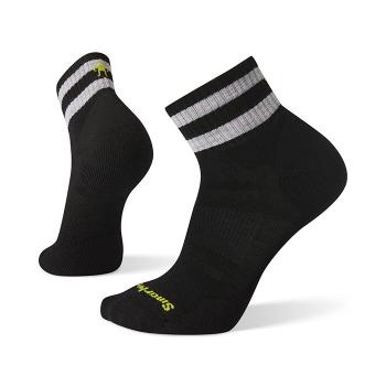 Шкарпетки чоловічі Smartwool Men's Athletic Stripe Light Elite Mini , S - Black (SW 01523.001-S) image