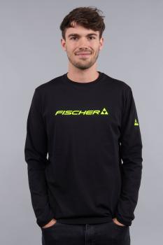Футболка з довгим рукавом Fischer Big logo L/S, S, Black (G64220) image