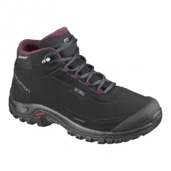 Черевики жіночі Salomon Shelter CS WP W, Black/Ebony/Winetasti, 40 (SLM SHELTER.411105-6.5) image