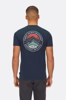 Футболка мужская Rab Basecamp 3 Peaks Tee, Tempest Blue, XL (QCC-05-TMB-XLG) image