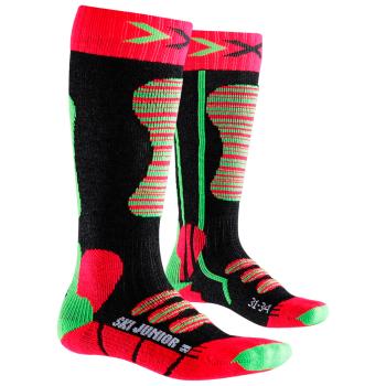 Носки детские X-Socks Ski Junior, Coral/Green, 24-26 (XS X100097.R281-24-26) image