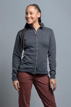 Жіноча флісова кофта Tatonka Lhys W's Jacket, Darkest Grey, 42 (TAT 8420.798-42) image