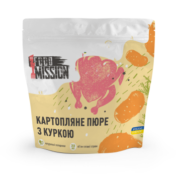Пюре картофельное с куриным филе Food Mission (4820260630405) image