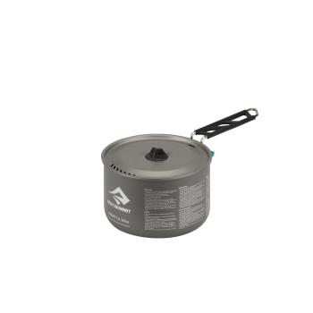 Каструля алюмінієва зі складною ручкою Alpha Pot Black, 1200 мл від Sea to Summit (STS APOTA1.2L) image