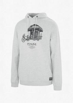 Чоловіча худі з кишенею кенгуру Picture Organic Winton, XL - Light grey melange (MSW259B-XL) image
