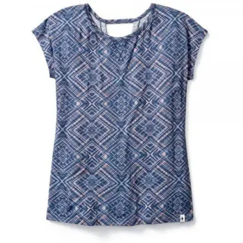 Футболка жіноча Smartwool Merino 150 Pattern Tee Dark Blue Steel, р. S (SW 16034.292-S) image