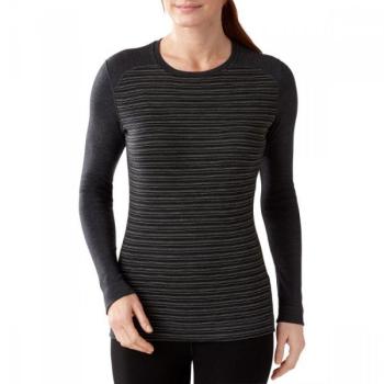 Термофутболка жіноча Smartwool Merino 250 Baselayer Pattern Crew Charcoal Heather, р.M (SW SS226.010-M) image