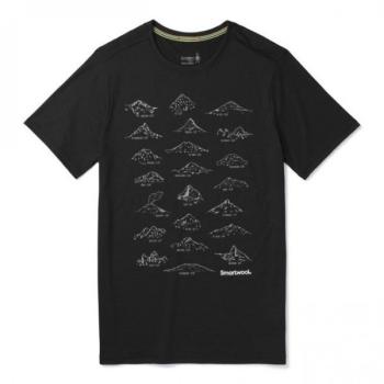 Футболка чоловіча Smartwool Merino Sport 150 Prominent Peaks Tee Black, р. L (SW 15160.001-L) image