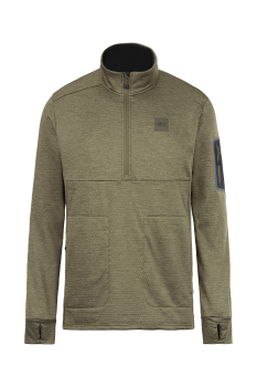 Чоловічий флісовий джемпер Picture Organic Bake Grid 1/4, dark army green, M (SMT102A-M) image