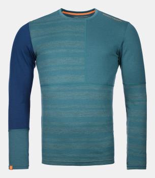 Термофутболка чоловіча Ortovox 185 Rock'n'wool Long Sleeve M, pacific green, S (4251422586740) image