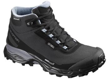 Черевики жіночі Salomon Shelter Spikes CS WP W Black/Black/Windy Blue, р.38 2/3 (SLM SHELTERSPSW.390729-5,5) image