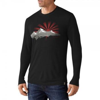 Кофта чоловіча Smartwool L/S Sun Rise Slim Black, р. L (SW SF945.001-L) image
