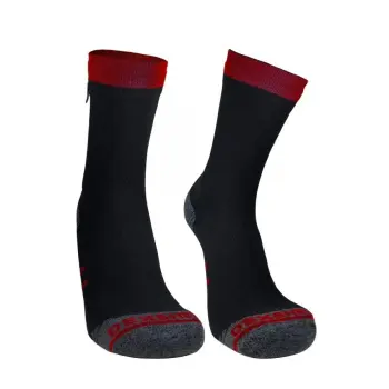 Шкарпетки водонепроникні Dexshell Running Lite, Black/Red, XL (DS20610REDXL) image