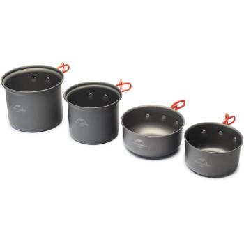 Набір посуду Naturehike 4 in 1 NH15T401-G, Carbon (6927595787212) image