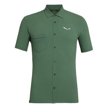 Сорочка чоловіча Salewa Puez Minicheck 2 Dry Short Sleeve Men's Shirt, Green, 50/L (277365940) image