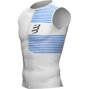 Чоловіча майка Compressport Tri Postural Tank Top M, White, M (AM00125B 001 00M) image