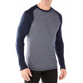 Термофутболка чоловіча Smartwool Merino Mid 250 Pattern Crew Deep Navy/Winte, р.XL (SW SS601.598-XL) image