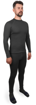 Комплект чоловічої термобілизни Made In Ukraine, теплий, Black, XXL (MIN THERMOKOMPL-XXL-Black) image