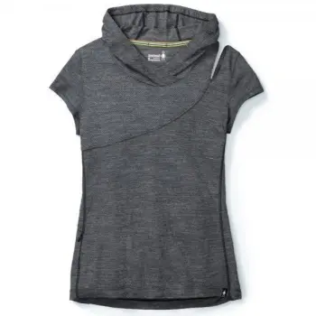 Футболка-худі жіноча Smartwool Everyday Exploration Hooded Tee Charcoal, р. XS (SW 00259.003-XS) image