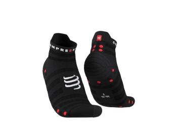 Шкарпетки Compressport Pro Racing Socks V4.0 Ultralight Run Low, Black/Red, T3 (CMS XU00051B 906 0T2) image