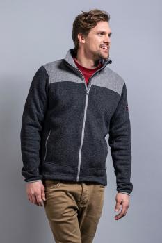 Чоловіча вовняна кофта Tatonka Lakho M's Jacket, Dark Grey/Pebble Grey, XXL (TAT 8363.198-XXL) image