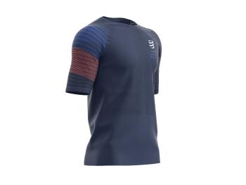 Чоловіча футболка Compressport Racing SS Tshirt M, Blue, XL (TSRUNR-SS-5080-4XL) image