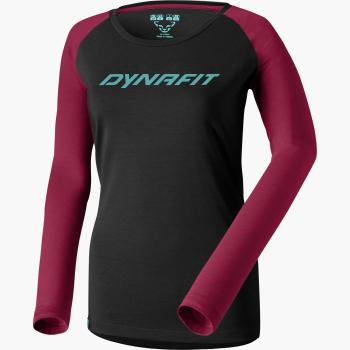 Жіноча футболка з довгим рукавом Dynafit 44766 W L/S TEE, black/burgundy, 42/36 (70957/0912 42/36) image