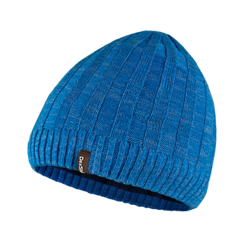 Шапка водонепроницаемая Dexshell Heathered Rib Knit Beanie, blue, One Size (6954358901493) image