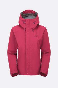 Мембранна куртка жіноча Rab Downpour Jacket Wmns, Watermelon, 10 (QWI-07-WTM-10) image