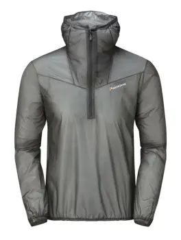 Мембранная куртка для бега унисекс Montane Podium Pull-On, Charcoal, S (5056237032869) image