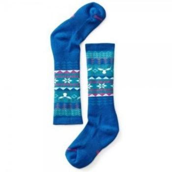 Шкарпетки для дівчаток Smartwool Wintersport Fairisle Moose Bright Blue, р.M (SW 15012.378-M) image