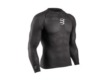 Мужская термофутболка с длинным рукавом Compressport 3D Thermo 50g LS Tshirt, Black, L/XL (TS3D-LS-50-99-3L) image