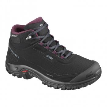 Черевики жіночі Salomon Shelter CS WP W, Black/Ebony/Winetasti, 38 2/3 (SLM SHELTER.411105-5.5) image