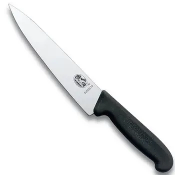 Нож бытовой, кухонный Victorinox Fibrox (лезвие: 120мм), черный 5.2003.12 image